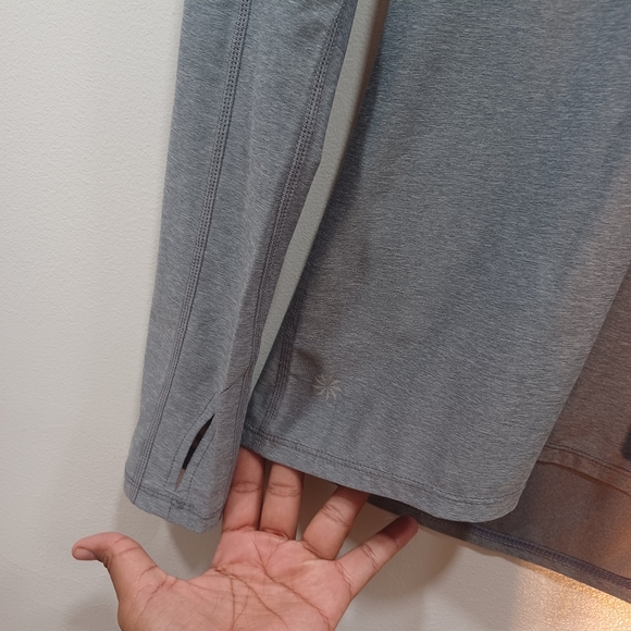Athleta Women's Half Zip Pull Over Active top size S gray color - Picture 7 of 10